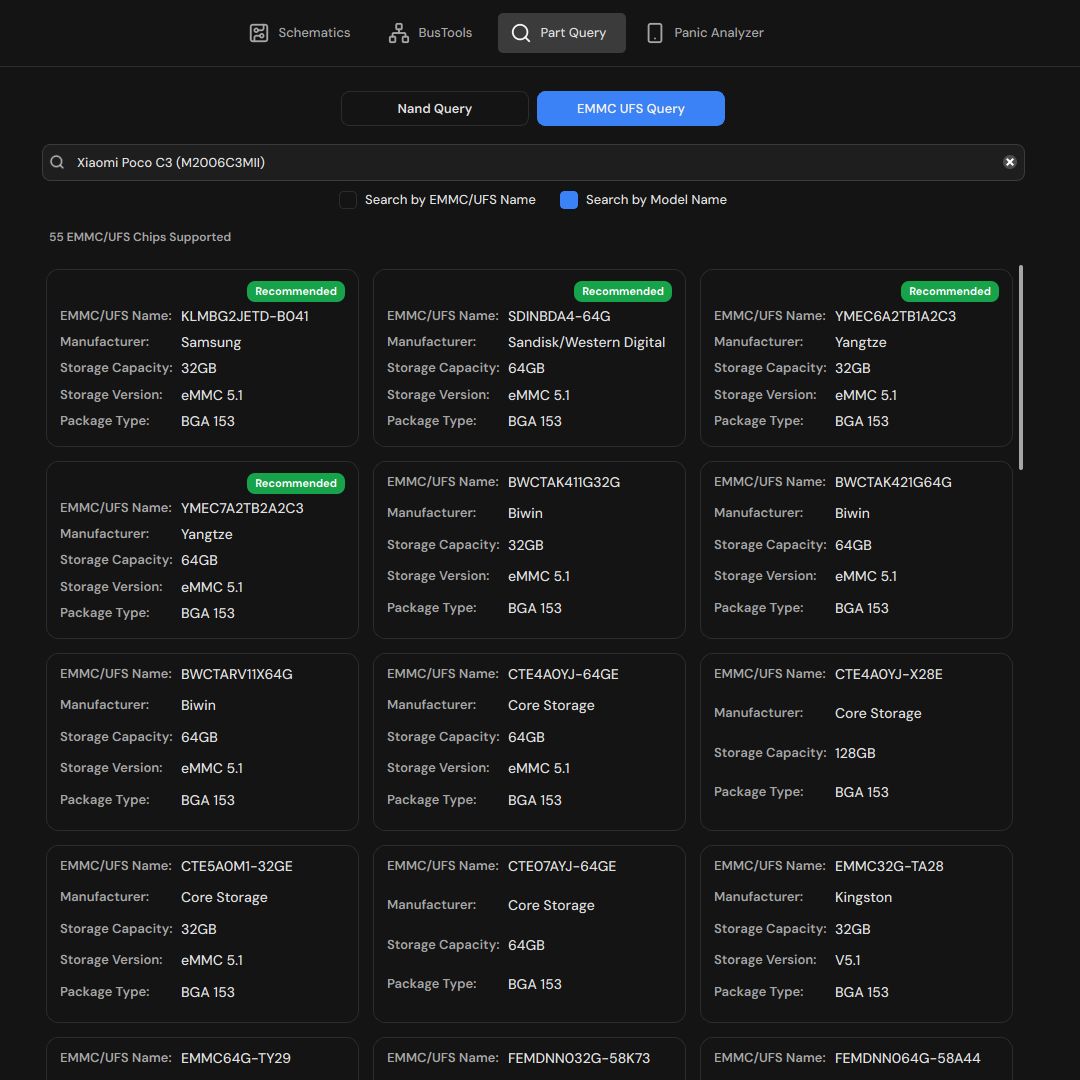 Part Query placeholder preview